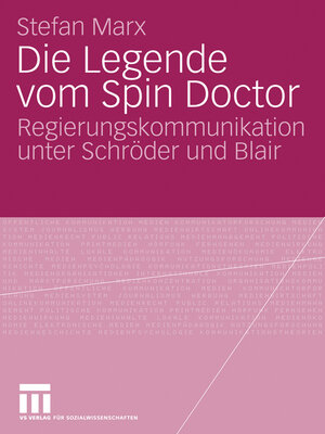 cover image of Die Legende vom Spin Doctor